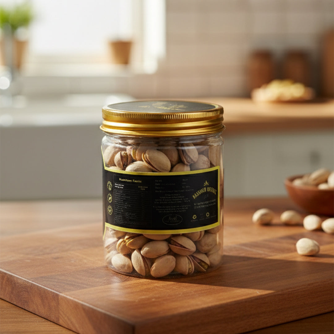 Premium Kashmir Organic Salted Pistachios (Namkeen Pista) - 100% Organic
