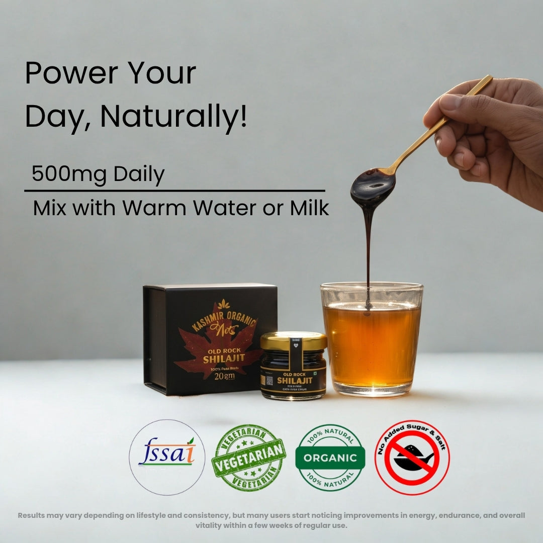 Kashmir Organic Old Rock Shilajit/Shilajeet